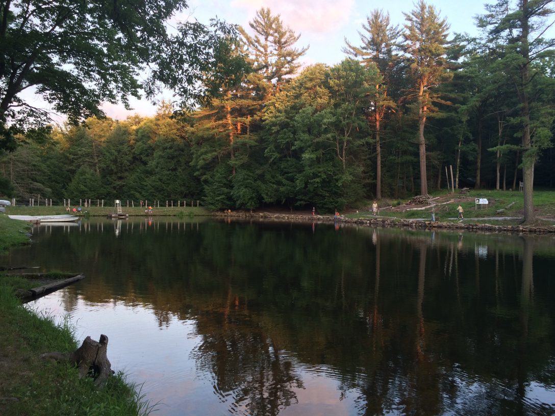 Sunset over the lake