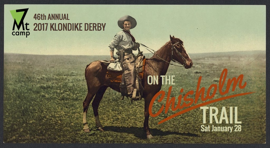 7MC Klondike Derby Promo: Detroit Photographic Co. A Cowboy. [Between 1898 and 1905] Image. Retrieved from the Library of Congress, https://www.loc.gov/item/2008678055/.